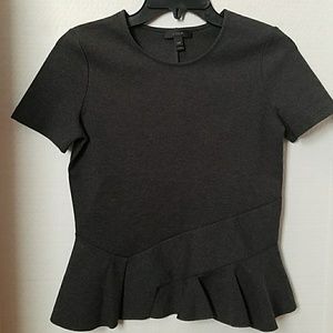 J.Crew Structured,  Flutter-hem   T-Shirt
